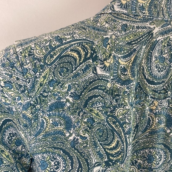 RETRO Vintage Paisley Button-Up Top - Picture 11 of 12